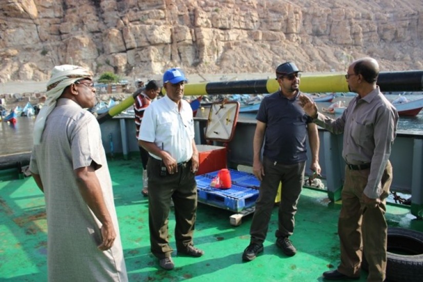 مؤسسة موانئ البحر العربي تبدأ باعمال الصيانة بالرفاص دانم 61